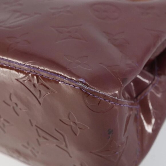 LOUIS VUITTON Monogram Vernis Reade PM Hand Bag Viole M91089 LV Auth 150037 - Picture 4 of 16
